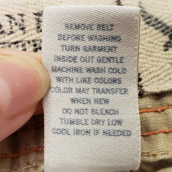 American Eagle Mens Y2K Ripstop Distressed Cargo Shorts Size 32 Beige Preppy - Picture 10 of 16